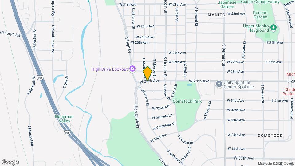 1021 W 29th Ave Map and Location Details