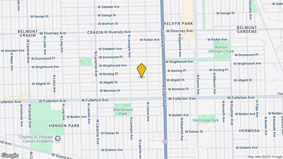 4918 W Altgeld St Map and Location Details