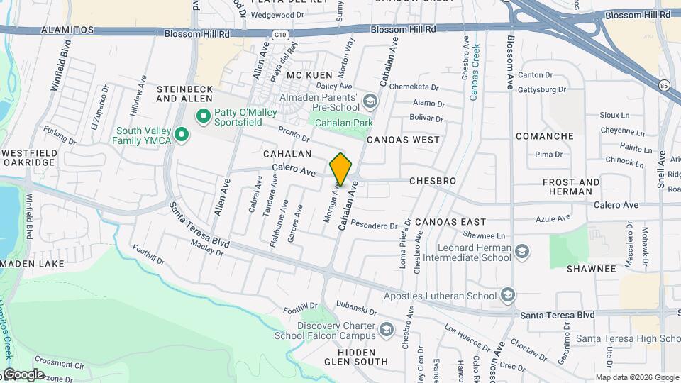 5874 Moraga Ave Map and Location Details