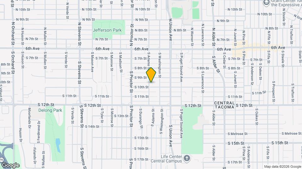 915 S Adams St Mapa y Detalles de la Ubicación