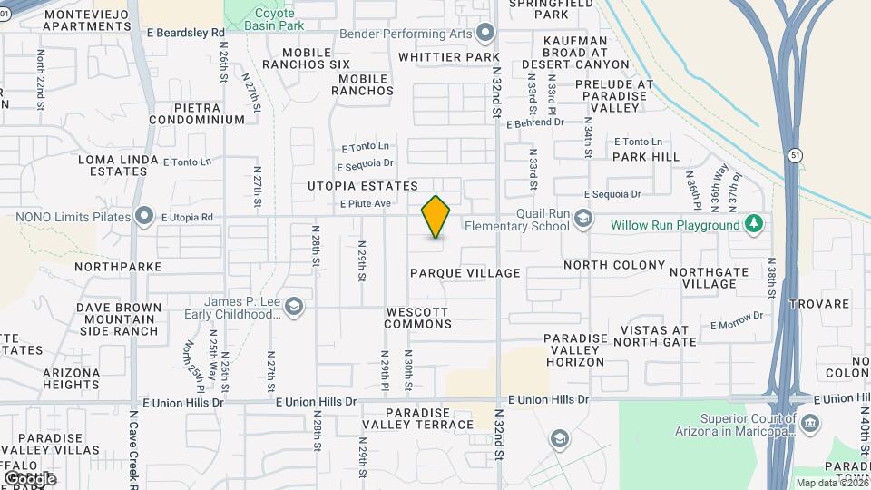 3030 E Topeka Dr Map and Location Details