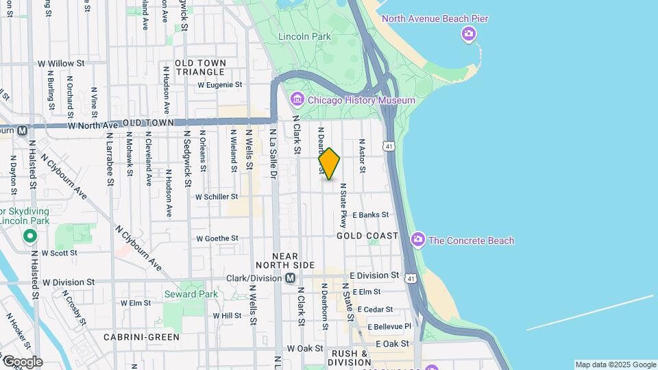 1415 N Dearborn St Map and Location Details