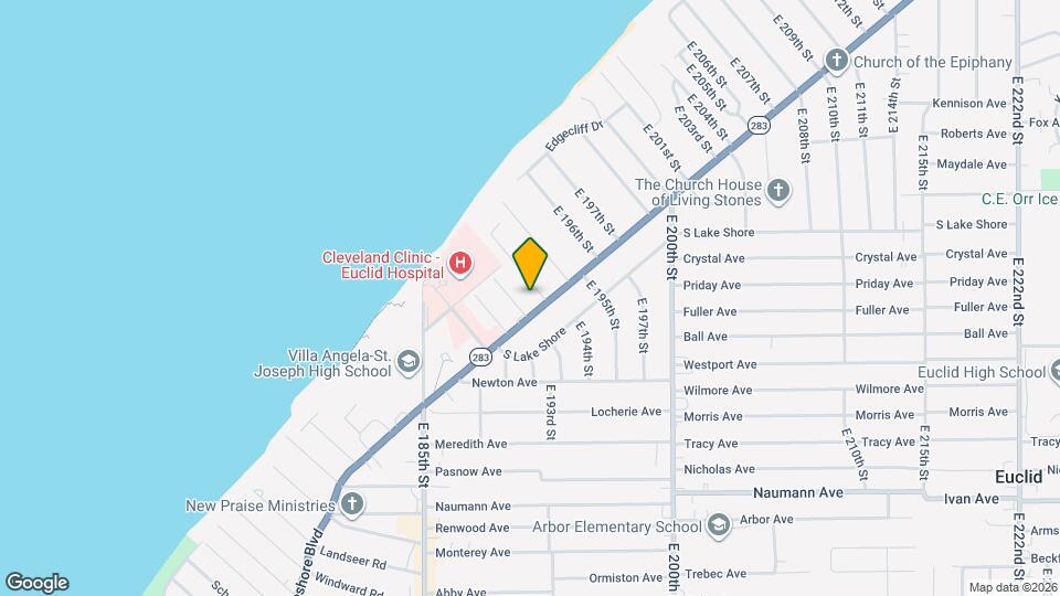 19181 Lakeshore Blvd Map and Location Details