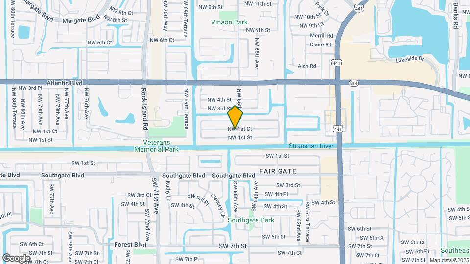 6624 NW 1st Ct Map and Location Details