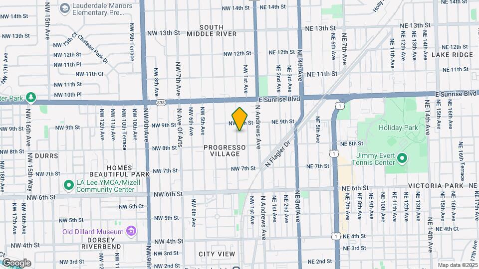 824 NW 2nd Ave Map and Location Details