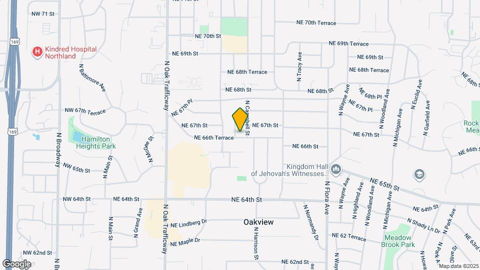 804 NE 66th Terrace Map and Location Details