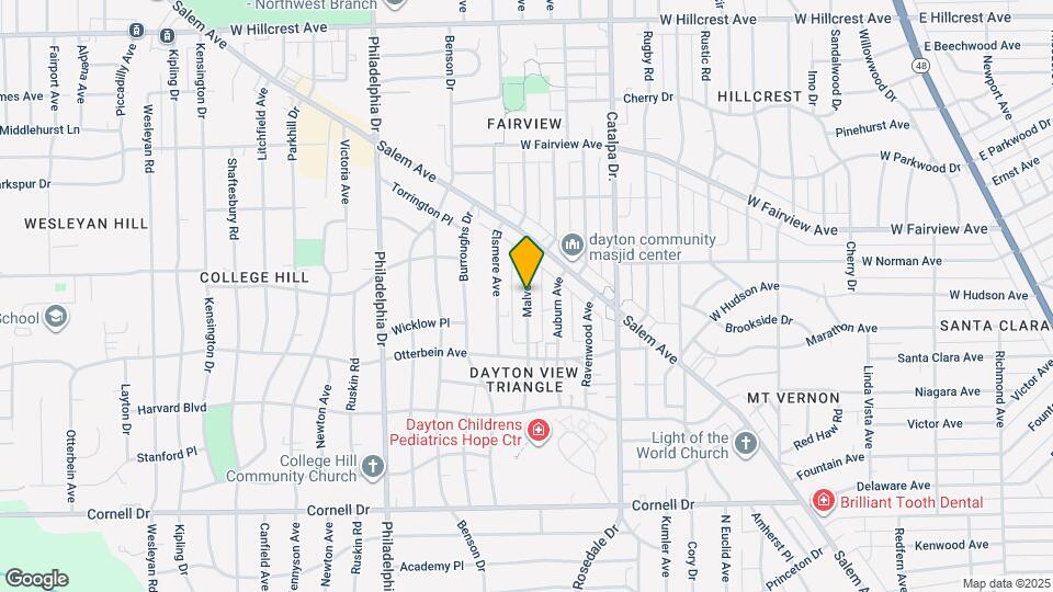 1925 Malvern Ave Map and Location Details