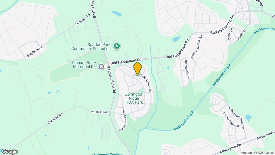 15506 Carrington Ridge Dr Map and Location Details