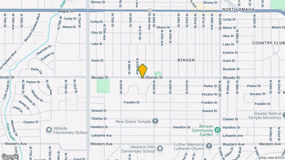 6711 Blondo St Map and Location Details