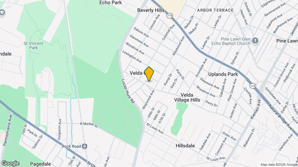 6927 Myron Ave Map and Location Details