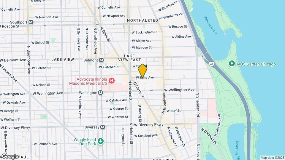 717 W Barry Ave Mapa y Detalles de la Ubicación
