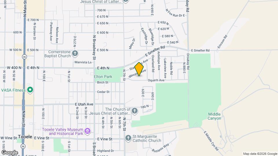 589 Oquirrh Ave Map and Location Details