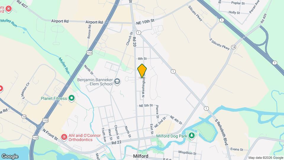 616 N Washington St Map and Location Details