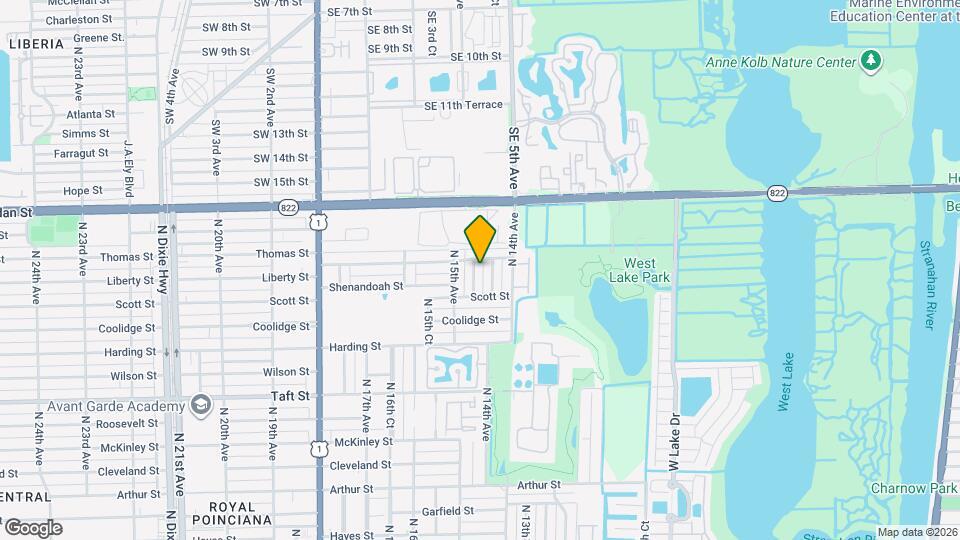 2119 N 14th Terrace Map and Location Details