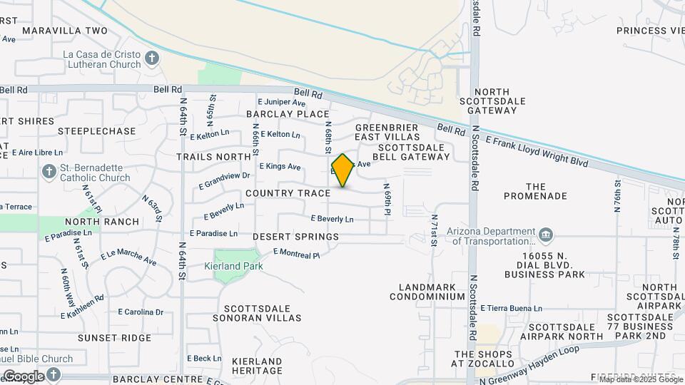 6819 E Grandview Dr Map and Location Details