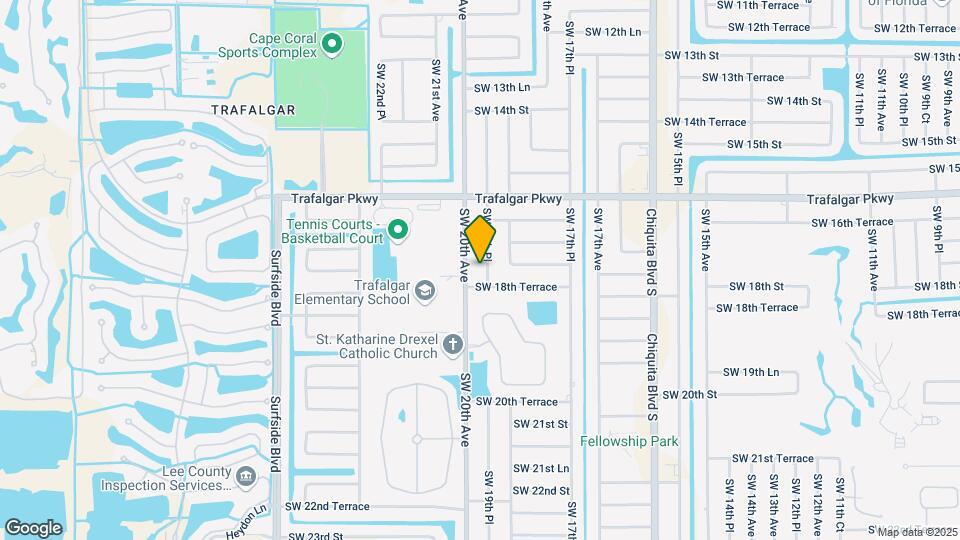 1720 SW 19th Pl Map and Location Details