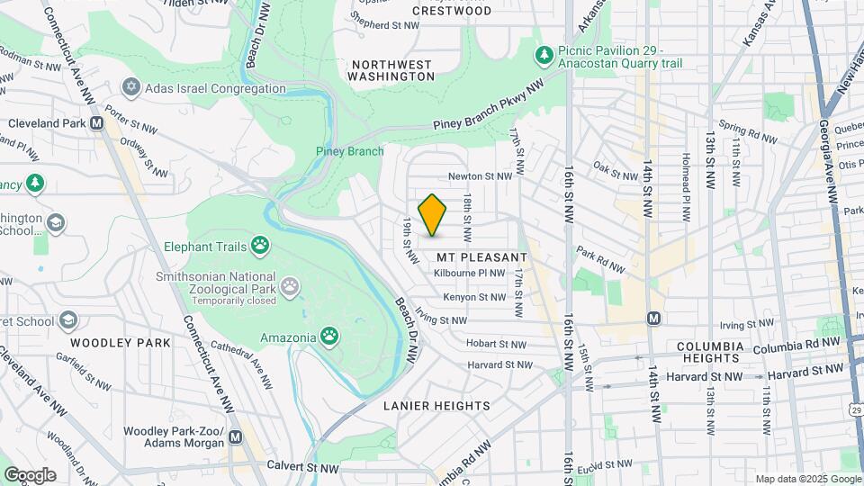 1843 Lamont St NW, Unit Basement Map and Location Details