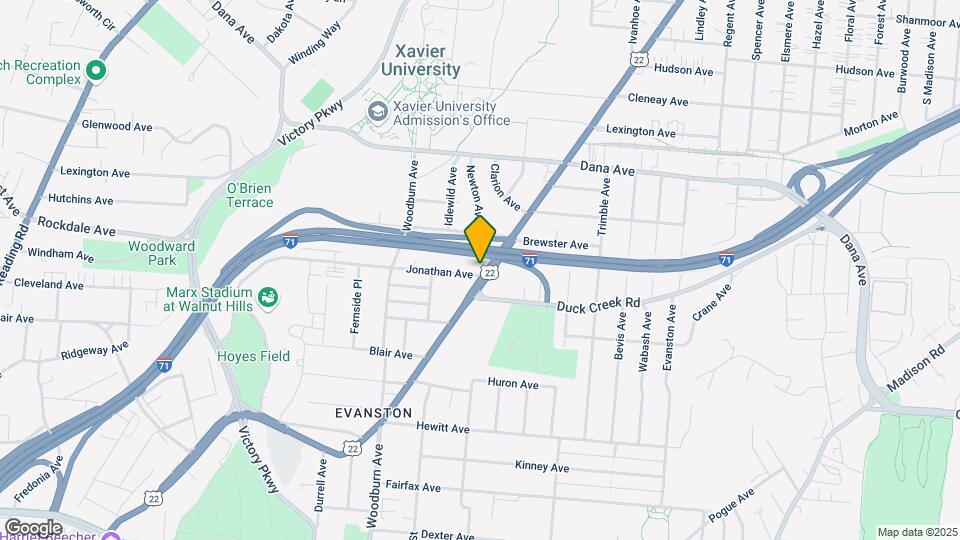 3501 Montgomery Rd Map and Location Details