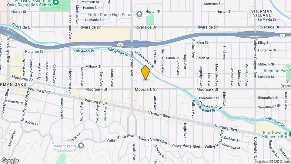 4426 Ventura Canyon Ave Map and Location Details