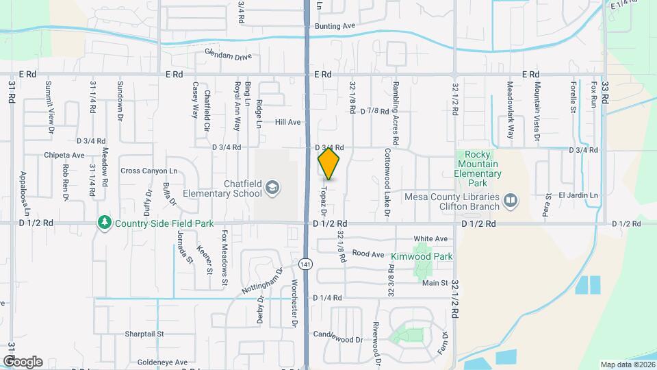 460 Topaz Dr Mapa y Detalles de la Ubicación