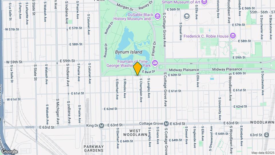 615 E 60th St Map and Location Details