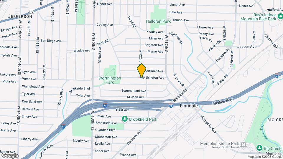 12107 Worthington Ave Map and Location Details