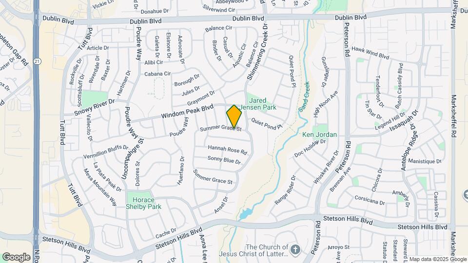 6596 Summer Grace St Map and Location Details