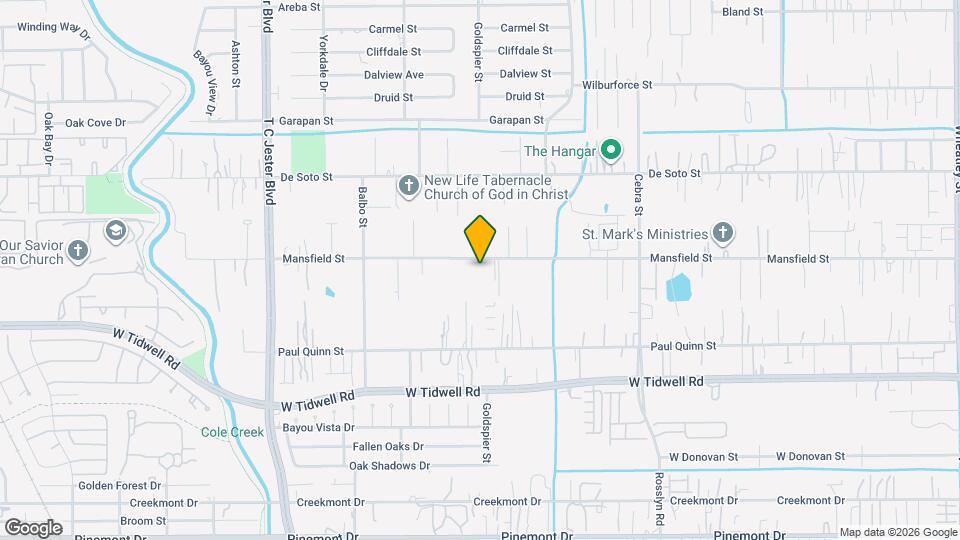 2631 Mansfield St Map and Location Details