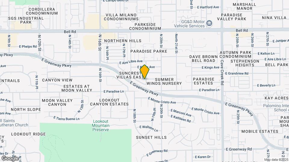 16238 N 19th St Map and Location Details