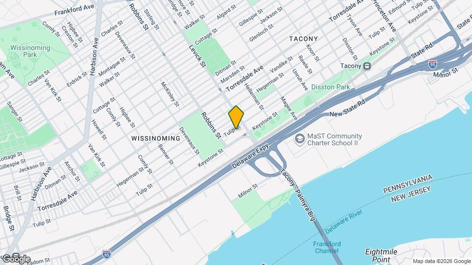 6335 Tulip St Map and Location Details