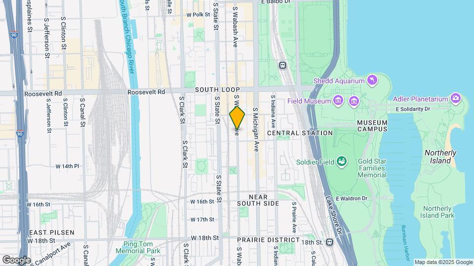 1330 S Wabash Ave Map and Location Details