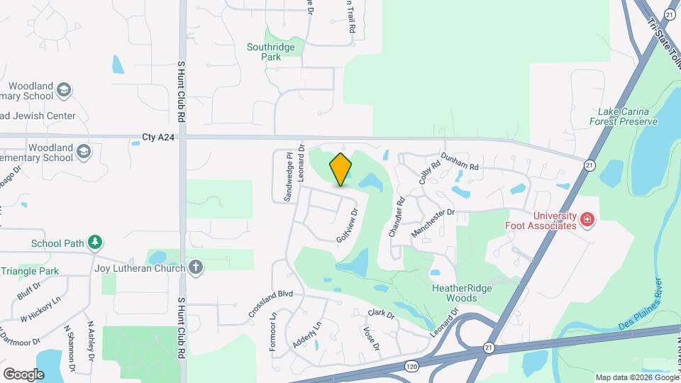 6146 Golfview Dr Map and Location Details