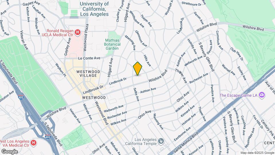 10734 Lindbrook Dr Mapa y Detalles de la Ubicación