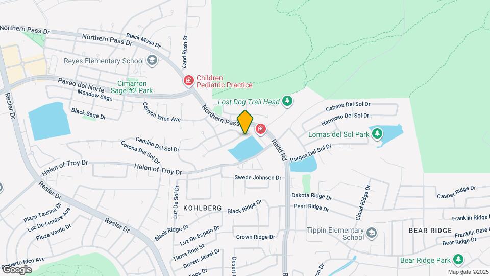 7210 Longspur Drive Map and Location Details