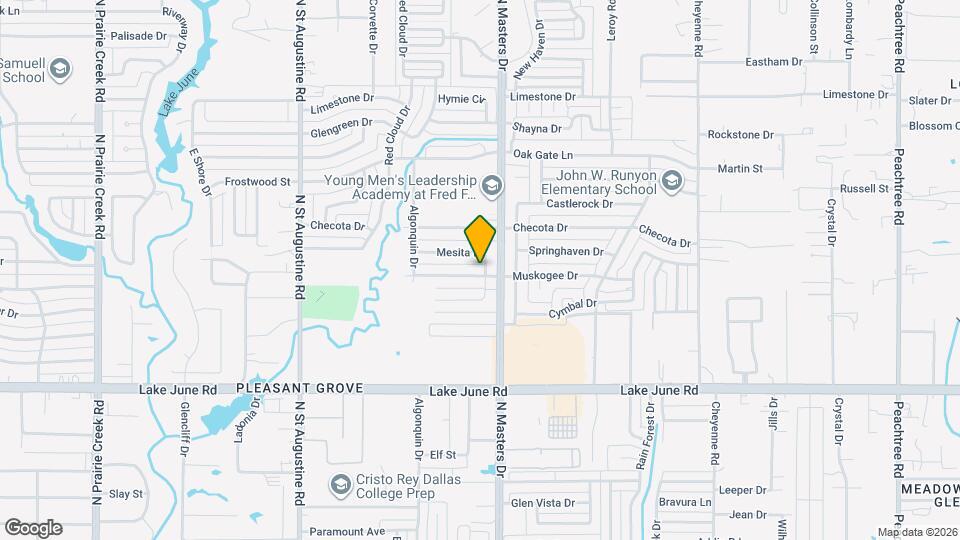 10125 Muskogee Dr Map and Location Details