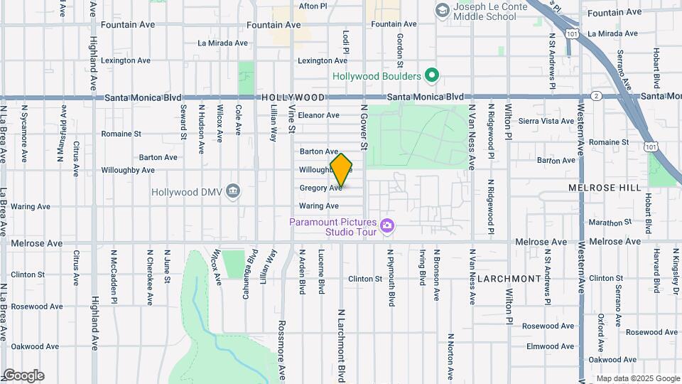 5840 Gregory Ave Map and Location Details