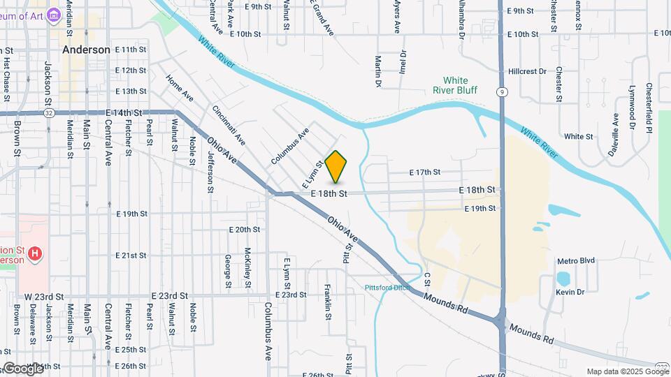 1214 E 18th St Map and Location Details