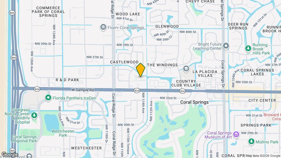 11453 NW 35th St Map and Location Details