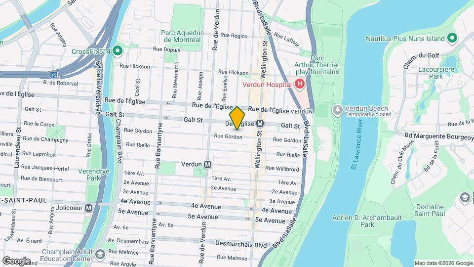 353 Gordon Rue Map and Location Details