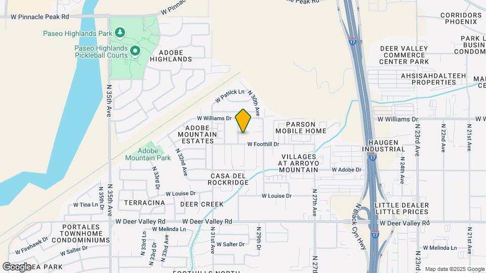 Foothills Villas Map and Location Details