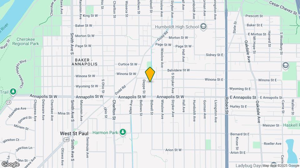 837 Bidwell St Map and Location Details