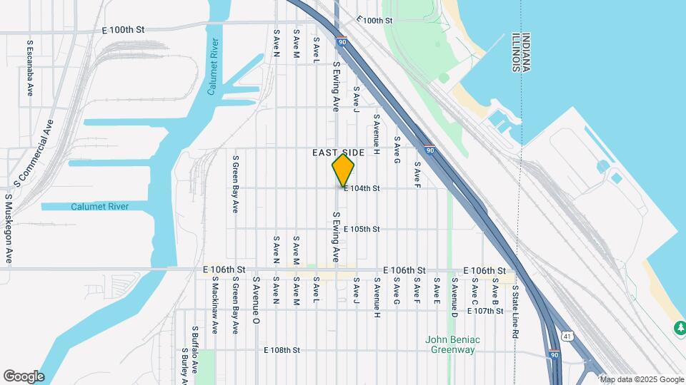 10401 S Ewing Ave Map and Location Details