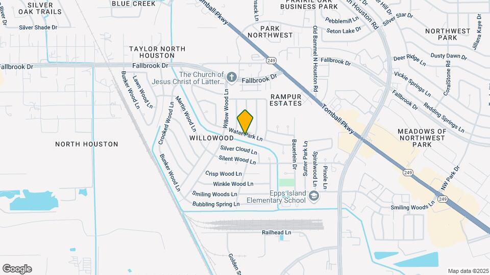 7535 Water Park Ln Map and Location Details