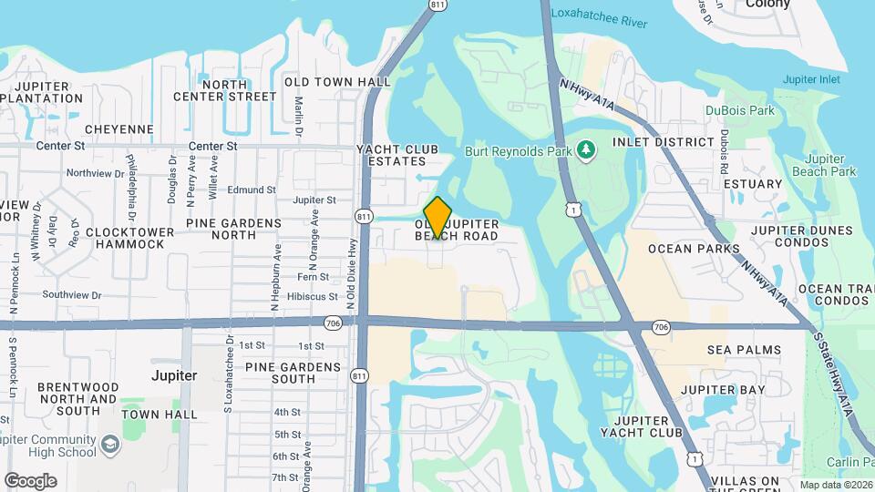 219 Old Jupiter Beach Rd Map and Location Details
