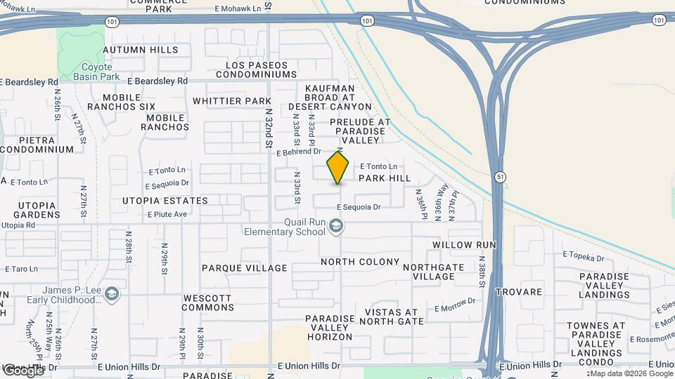 3358 E Wickieup Ln Map and Location Details