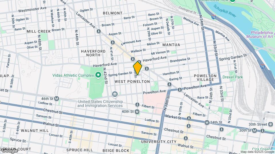 423 N 40th St Map and Location Details