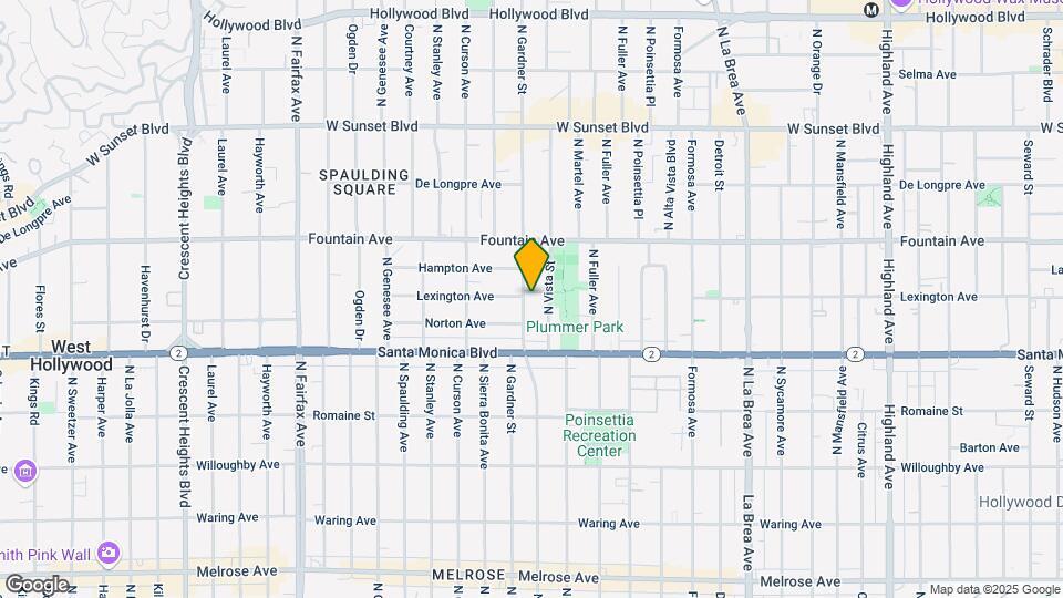1162 N Gardner St Map and Location Details