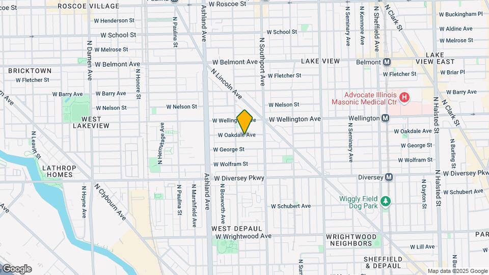 1437 W Oakdale Ave, Unit 2 Mapa y Detalles de la Ubicación