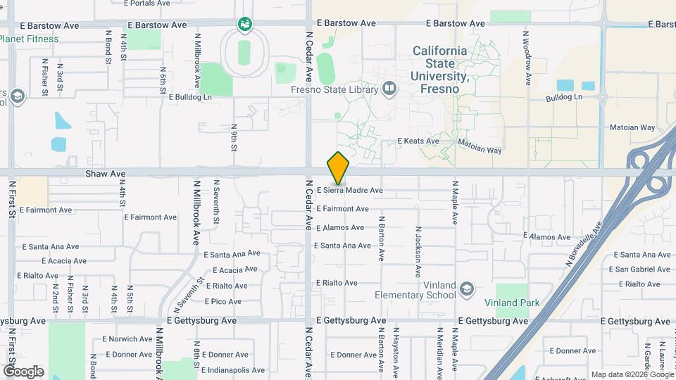 4365 E Sierra Madre Ave, Unit A/B Map and Location Details