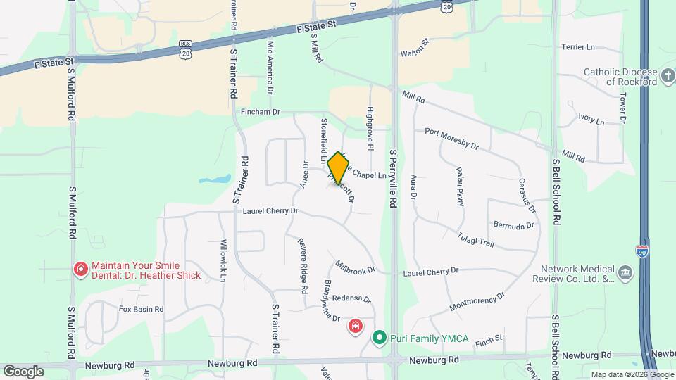 968 Prescott Dr Map and Location Details